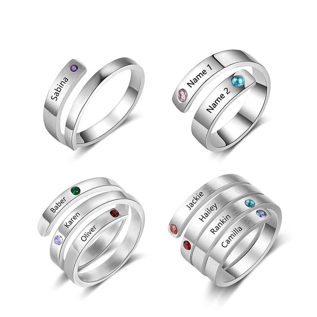 Personalized Mother's Ring - MOJ LANE
