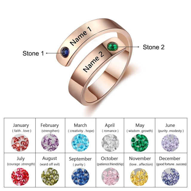 Personalized Mother's Ring - MOJ LANE